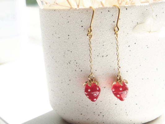 Strawberry Dangle Earrings