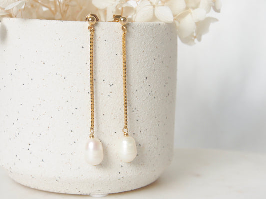 Kayla Pearl Drop Dangles