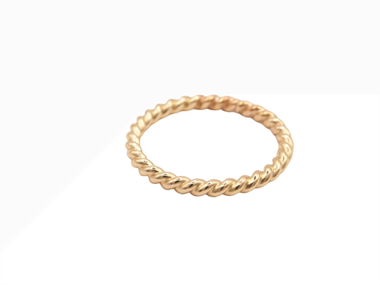 14K Gold Filled Twist Ring