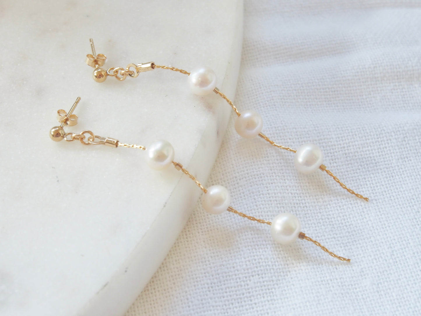 Charlotte 14K Gold Filled Freshwater Pearl Dangle