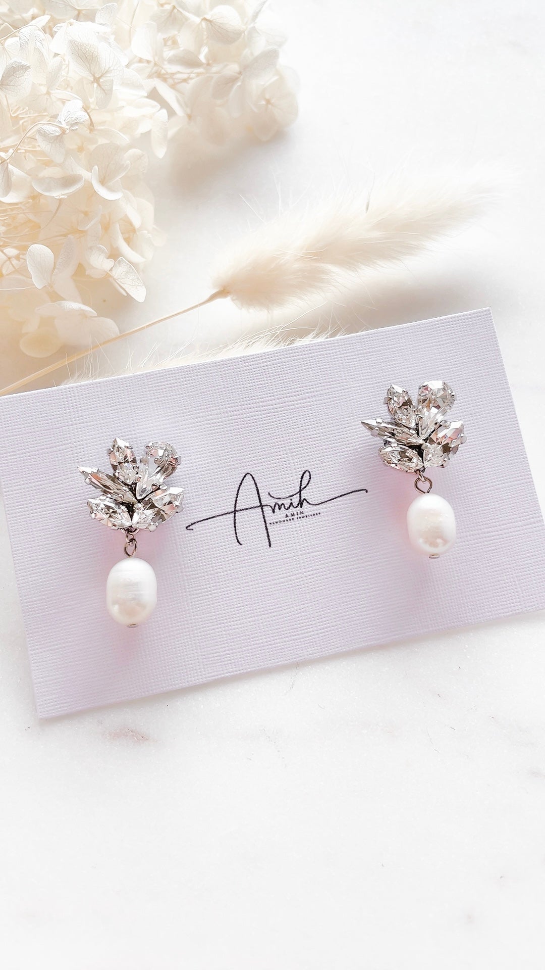 Clair Swarovski Freshwater Pearl Dangle