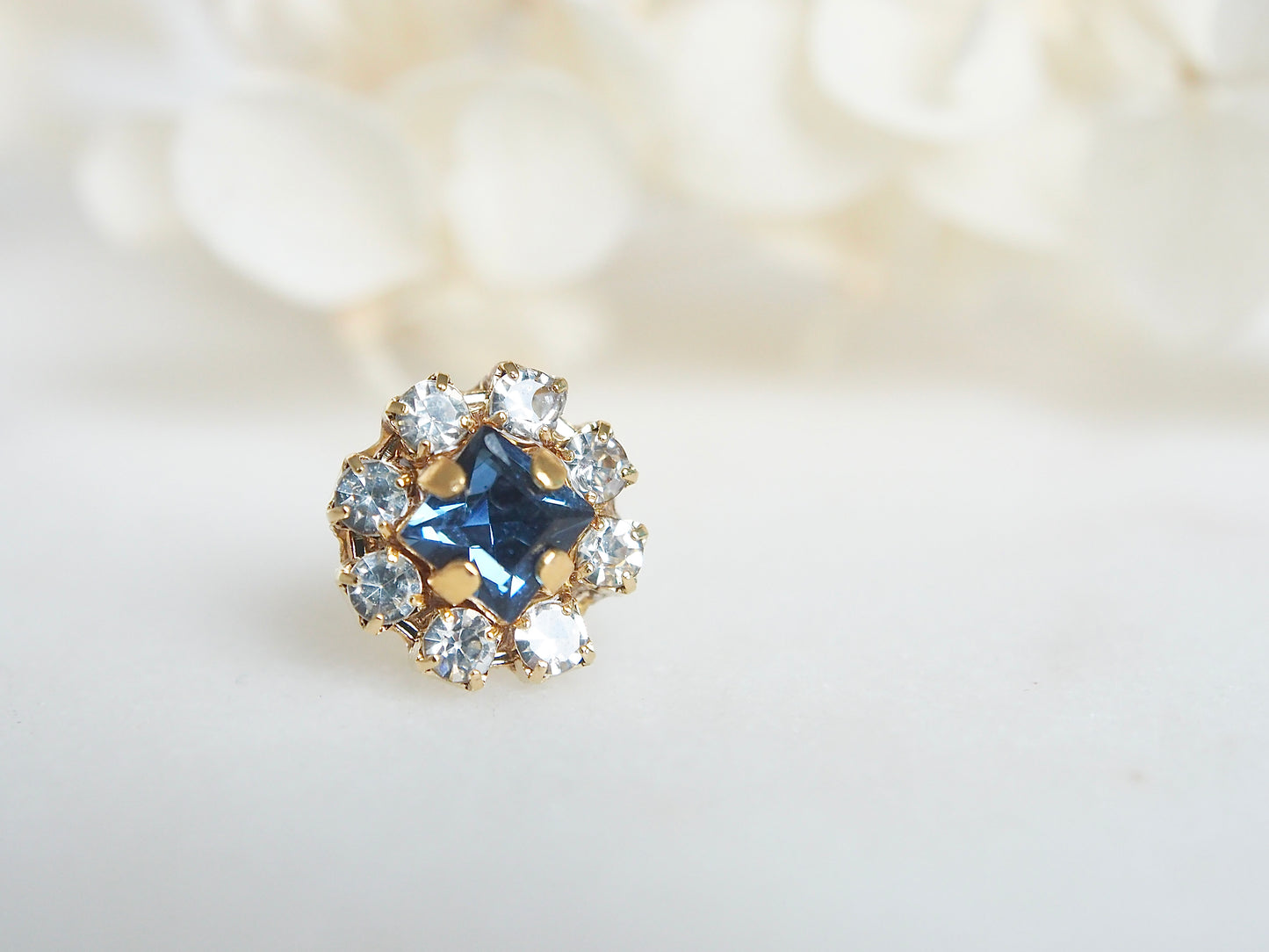 Lisa Blue Swarovski Crystal Flower