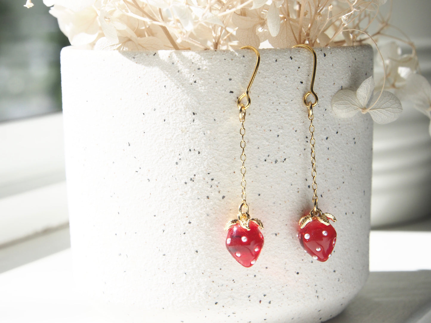 Strawberry Dangle Earrings