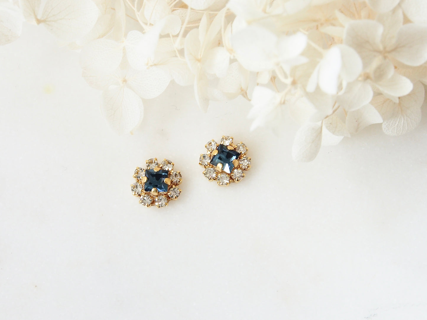 Lisa Blue Swarovski Crystal Flower