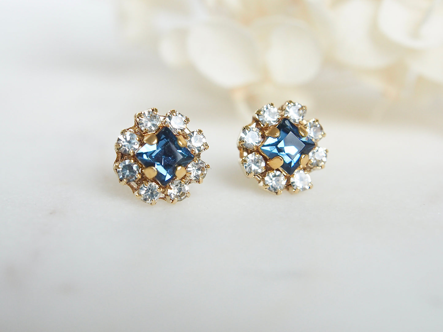 Lisa Blue Swarovski Crystal Flower