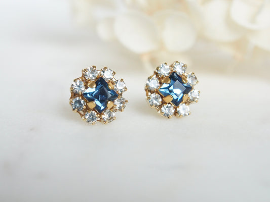 Lisa Blue Swarovski Crystal Flower