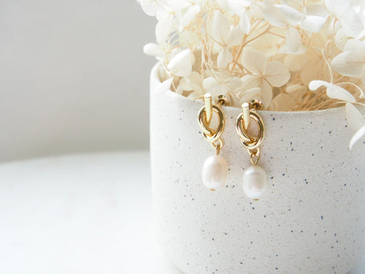 Florence Teardrop Freshwater Pearl Dangle