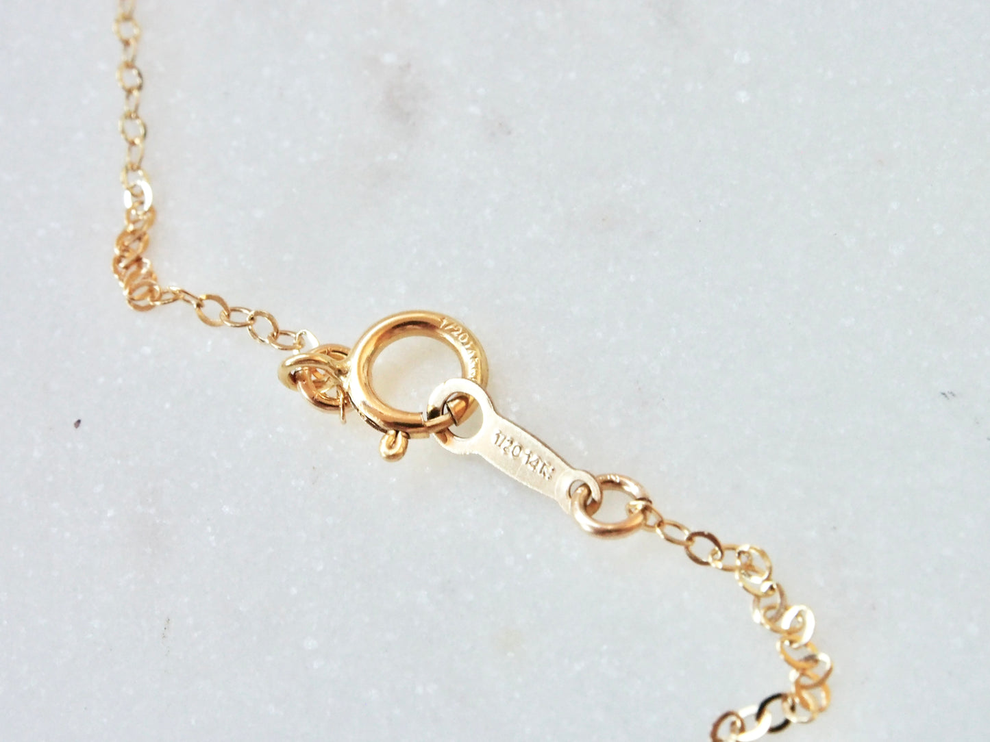 14K Gold Filled Dainty Pearl Necklace