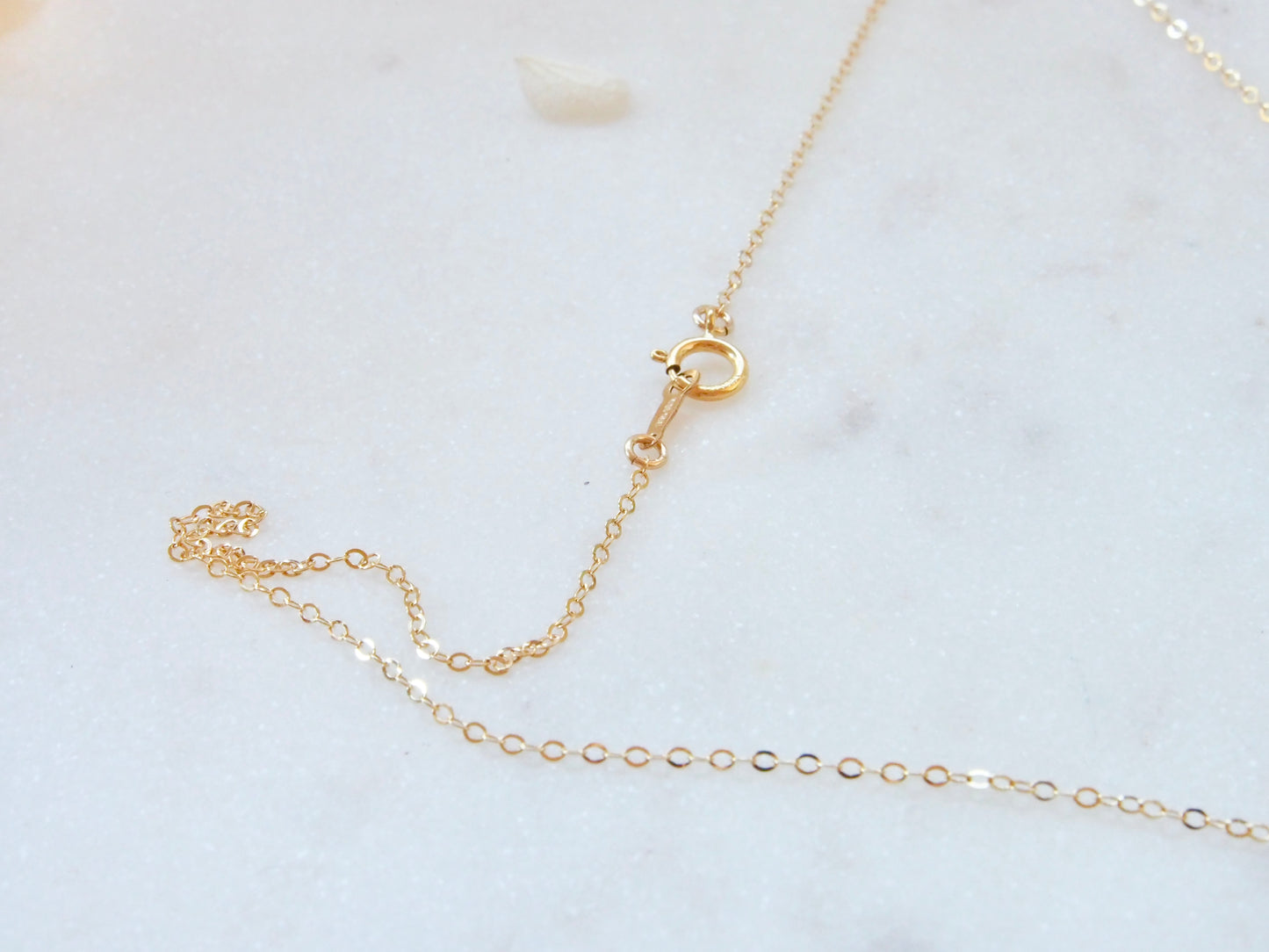 14K Gold Filled Dainty Pearl Necklace