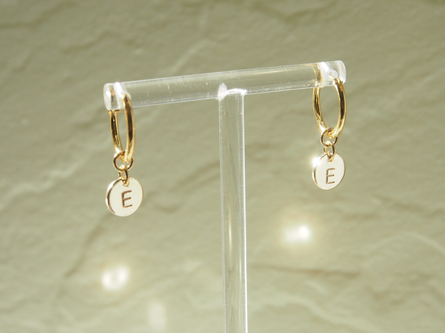 Two-way Personalized Charm Hoops