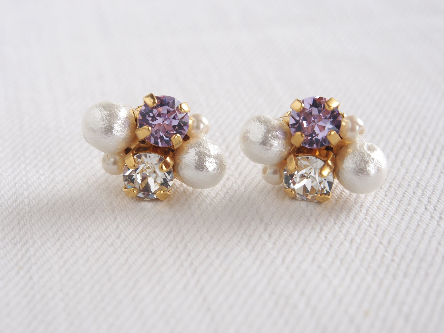 Lauren Light Silk Crystal Earrings