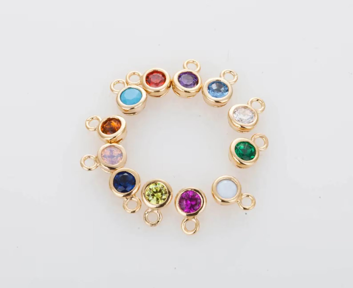 Customizable Birth Flower & Birthstone Necklace