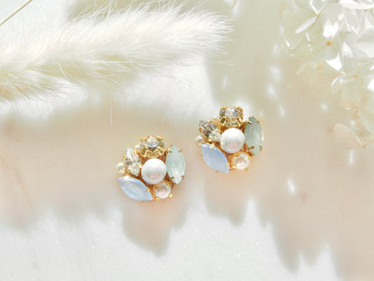 Julie Light Blue Crystal Cluster