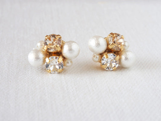 Lauren Light Silk Crystal Earrings