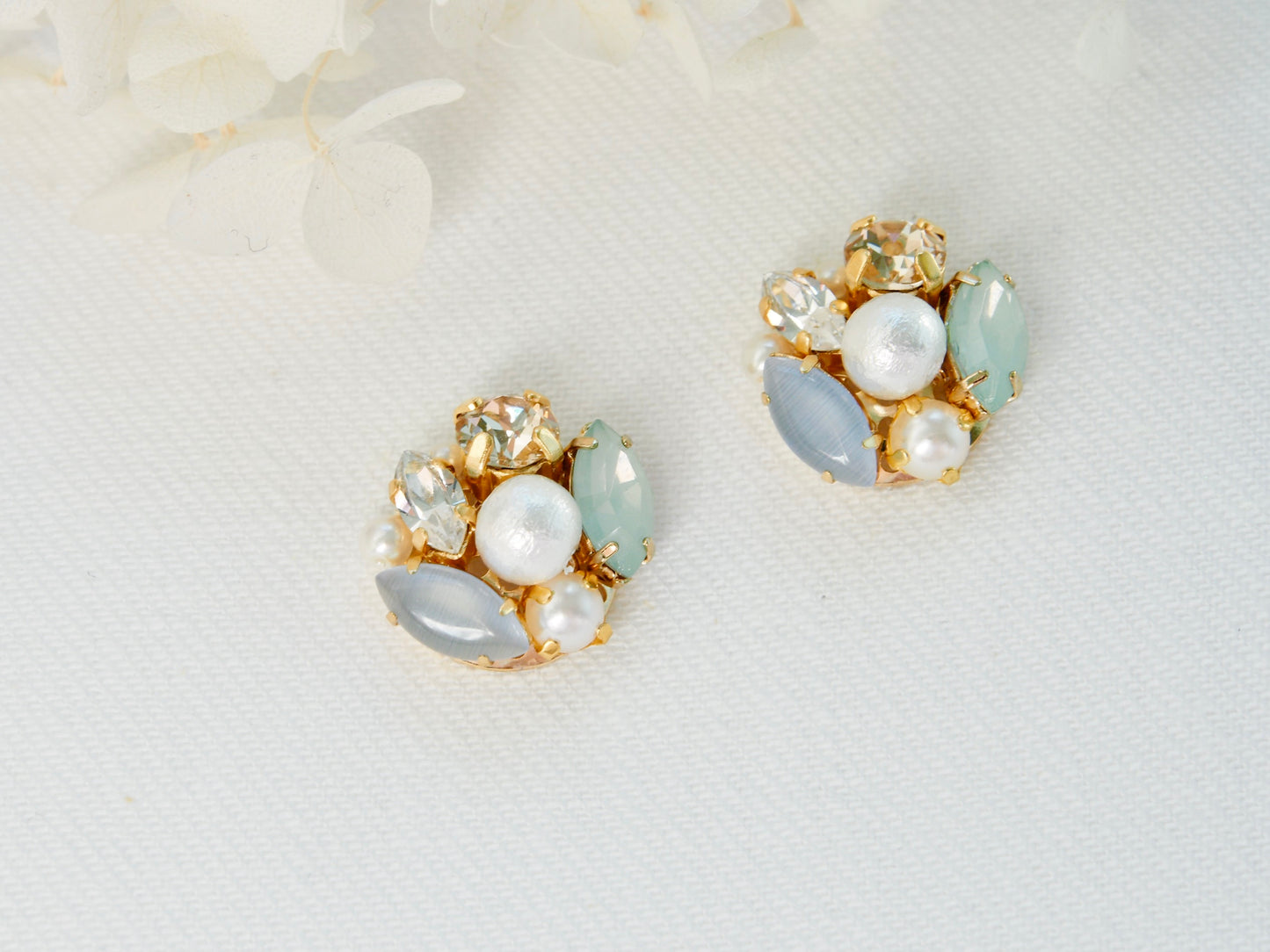 Julie Light Blue Crystal Cluster