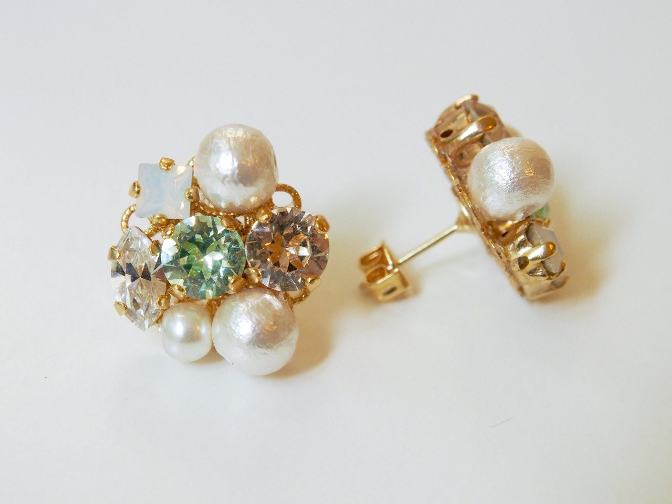 Jeniffer Light Green Crystal Cluster