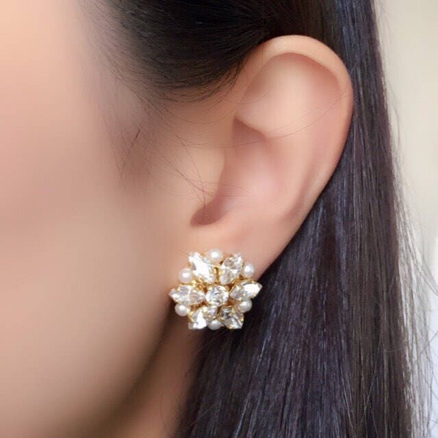 Britney Crystal Flower Cluster