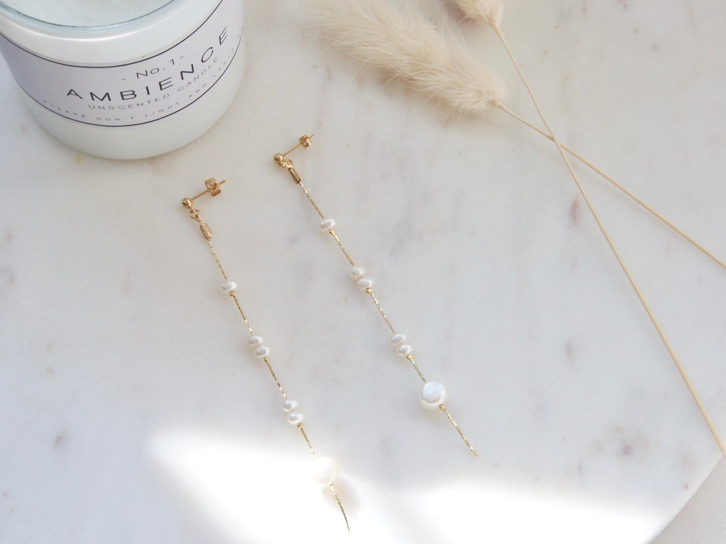 Luna Freshwater Pearl Dainty Earrings