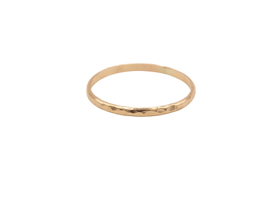 14K Gold Filled Textured Stacking Ring