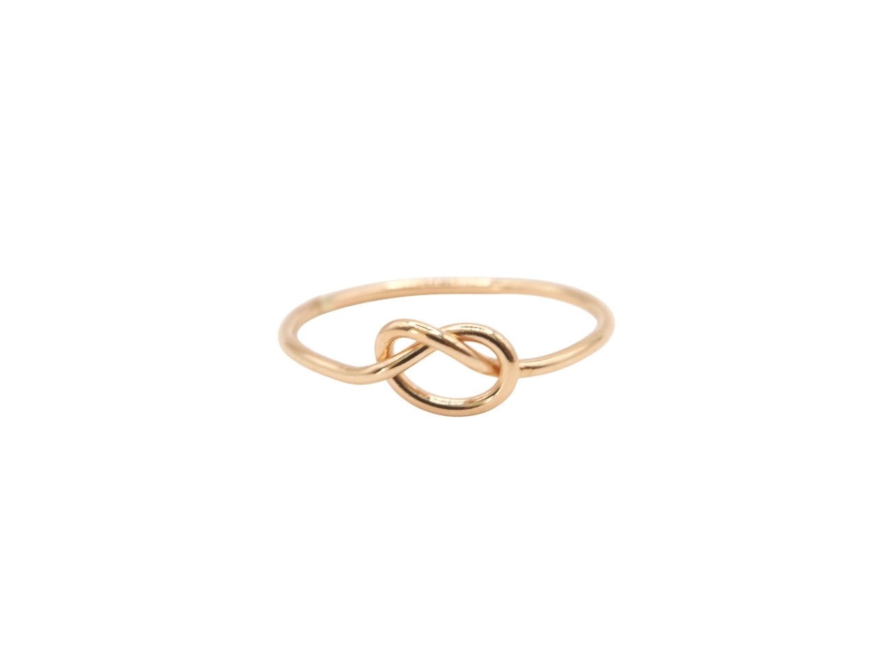 14K Gold Filled Heart Knot Ring