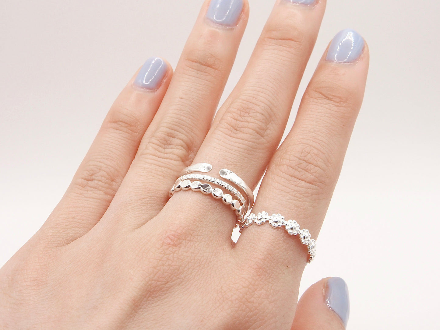 Sterling Silver Initial Wrap Ring