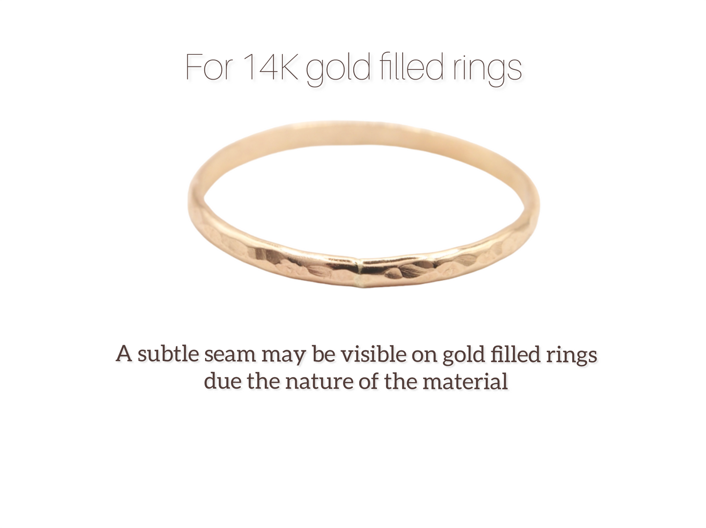 14K Gold Filled Sparkle Stacking Ring