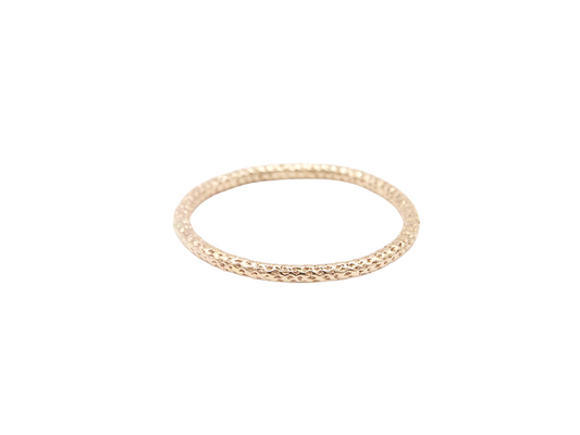 14K Gold Filled Sparkle Stacking Ring