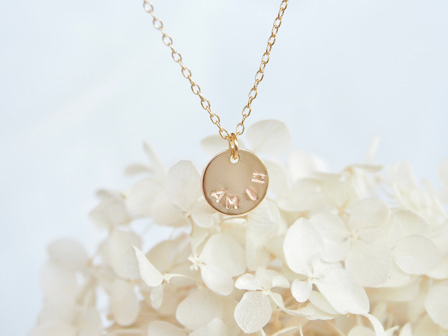 Personalized Name Disc Necklace