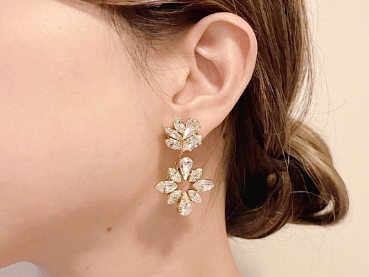 Amy Wedding Cluster Earrings