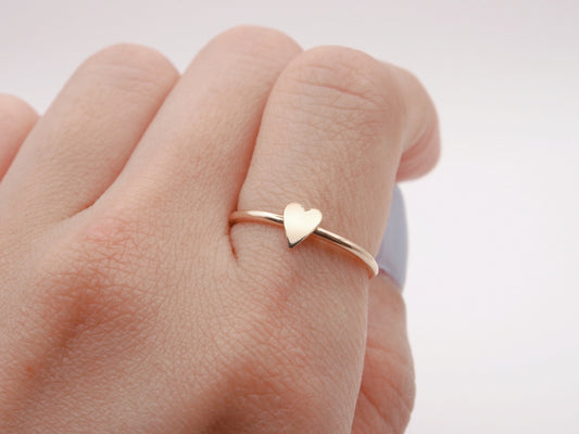 14K Gold Filled Heart Ring