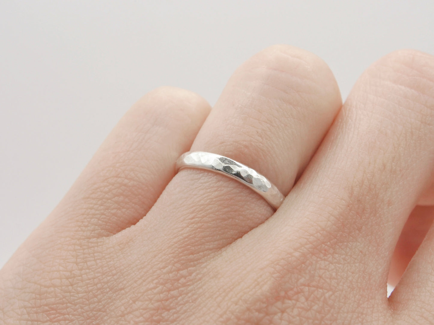 Sterling Silver Textured Stacking Ring