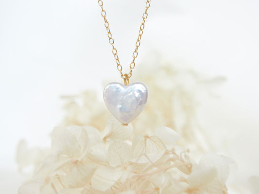 Heart Freshwater Pearl Necklace