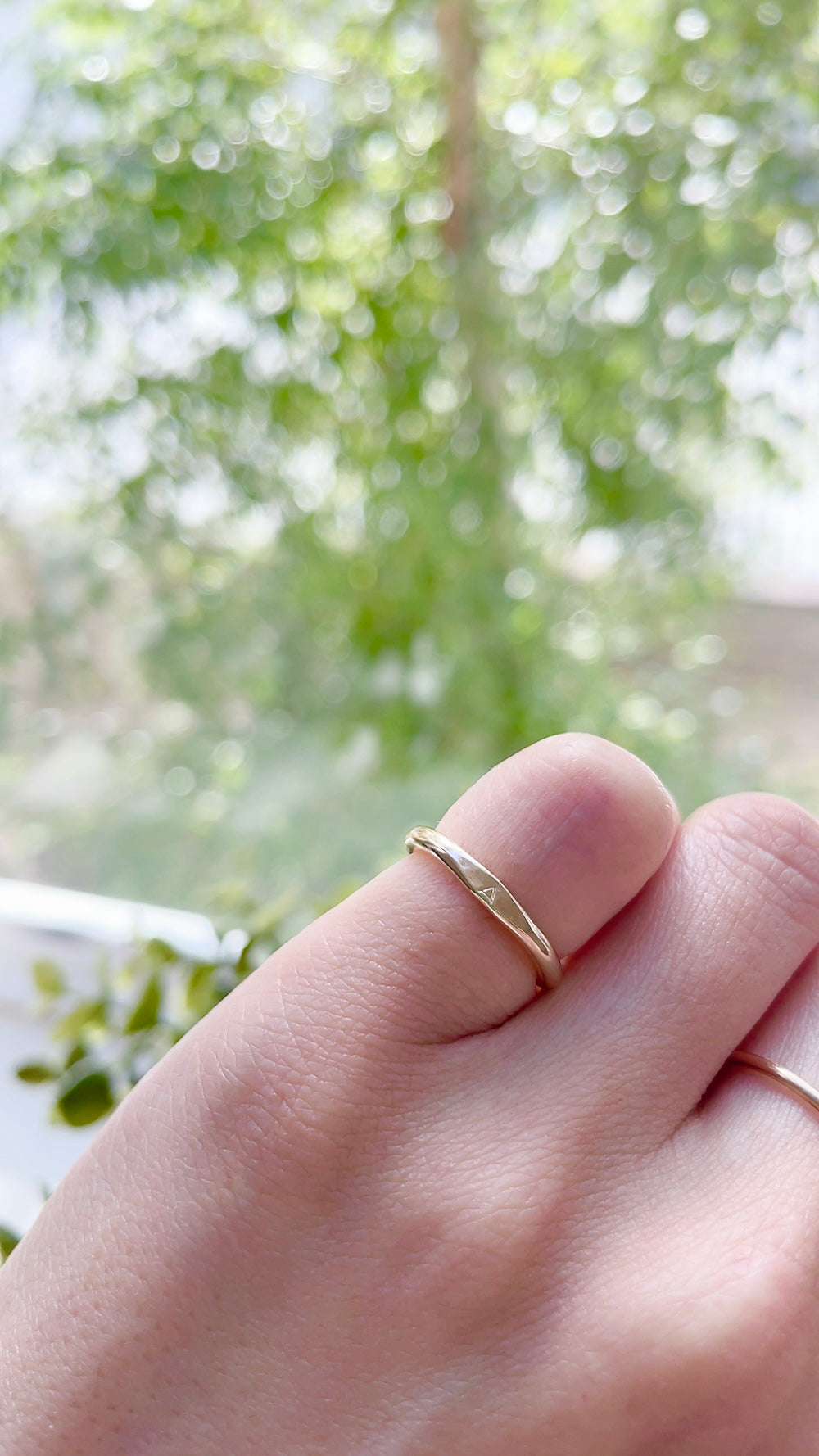 14K Gold Filled Initial Ring