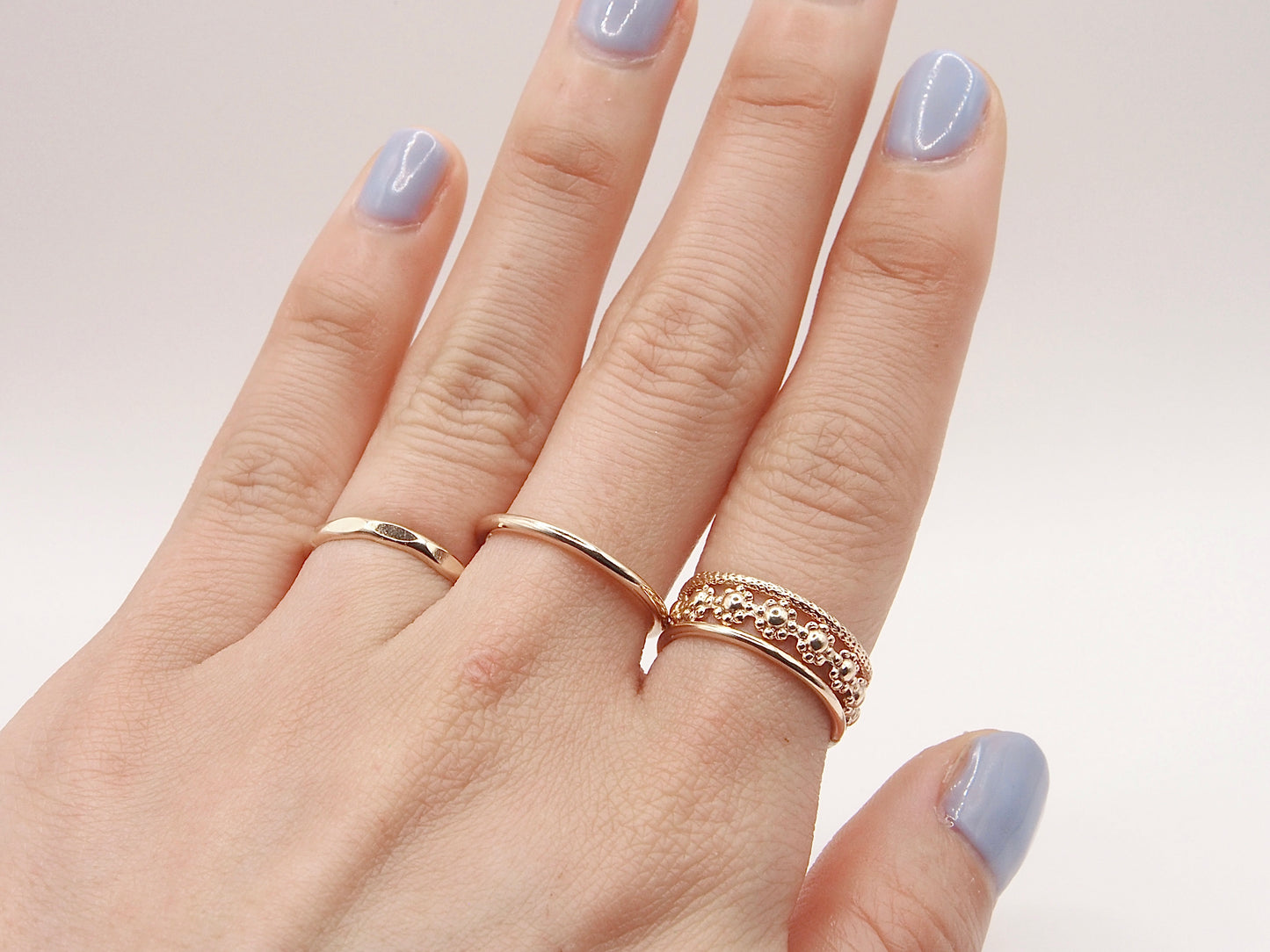 14K Gold Filled Sparkle Stacking Ring