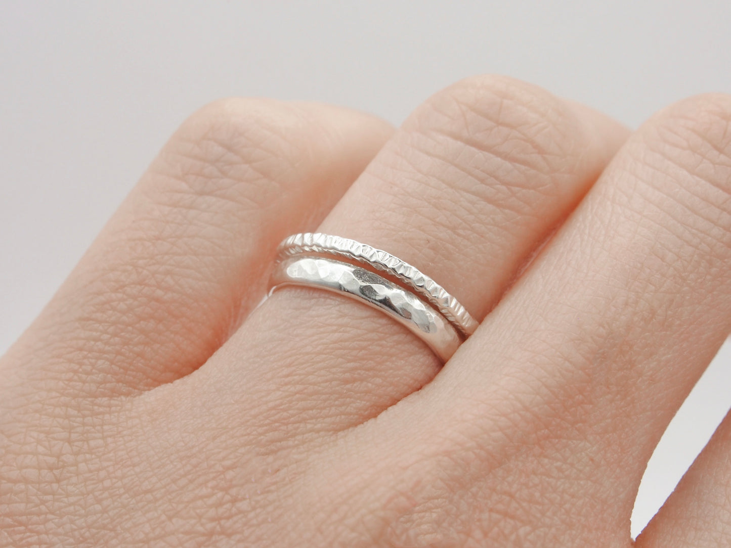 Sterling Silver Textured Stacking Ring