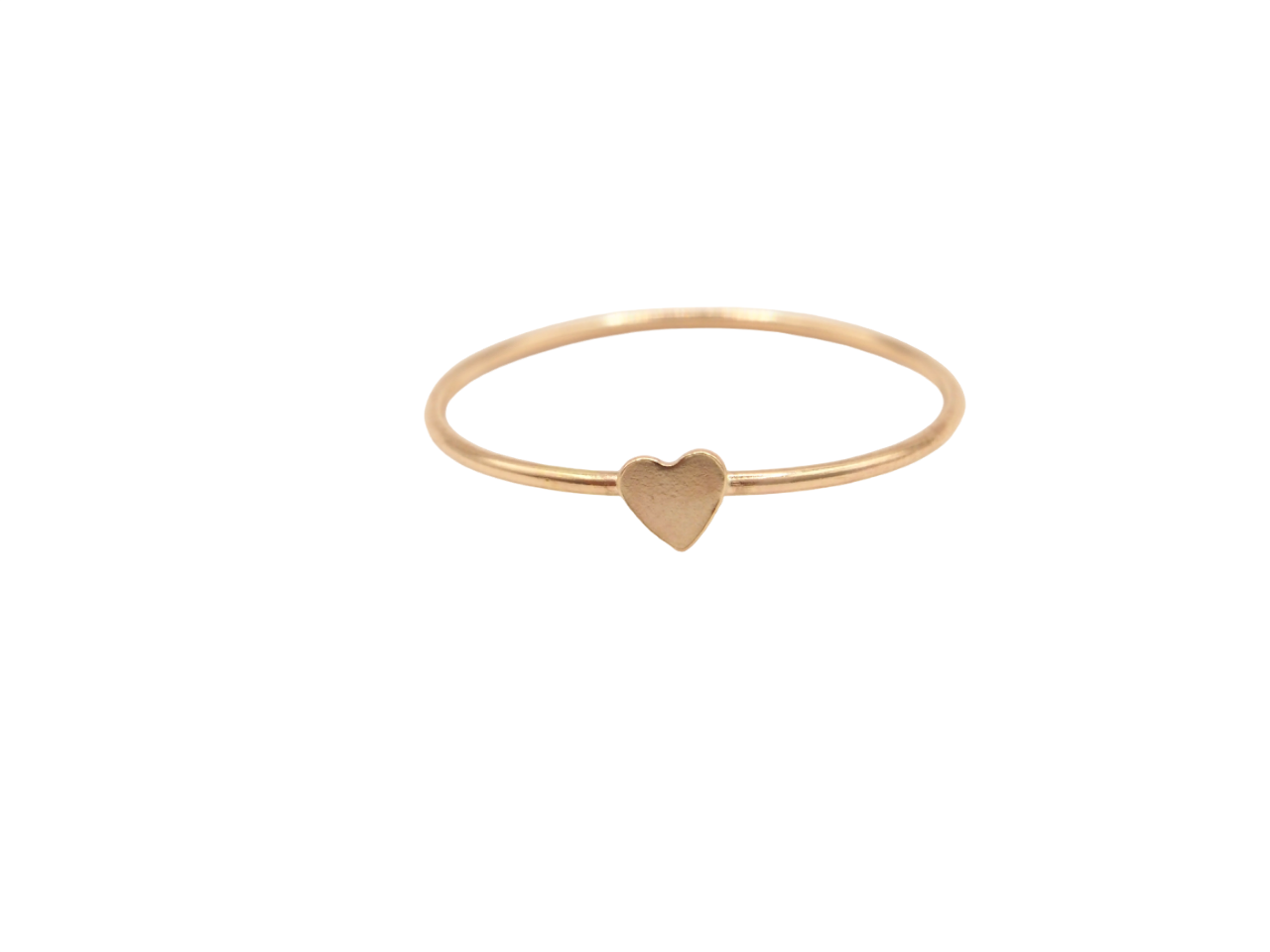 14K Gold Filled Dainty Heart Ring