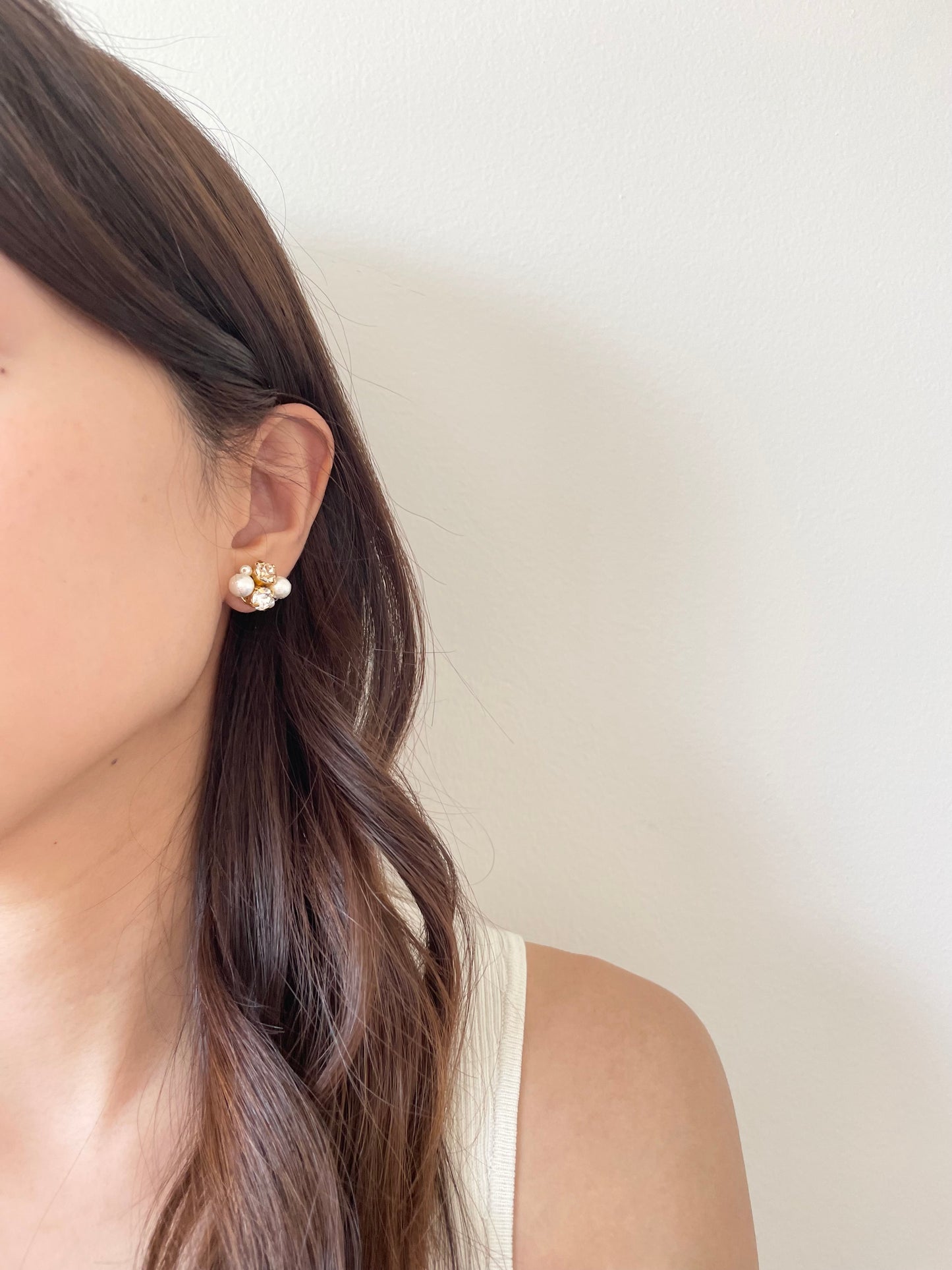 Brooke Vintage Rose Crystal Earrings
