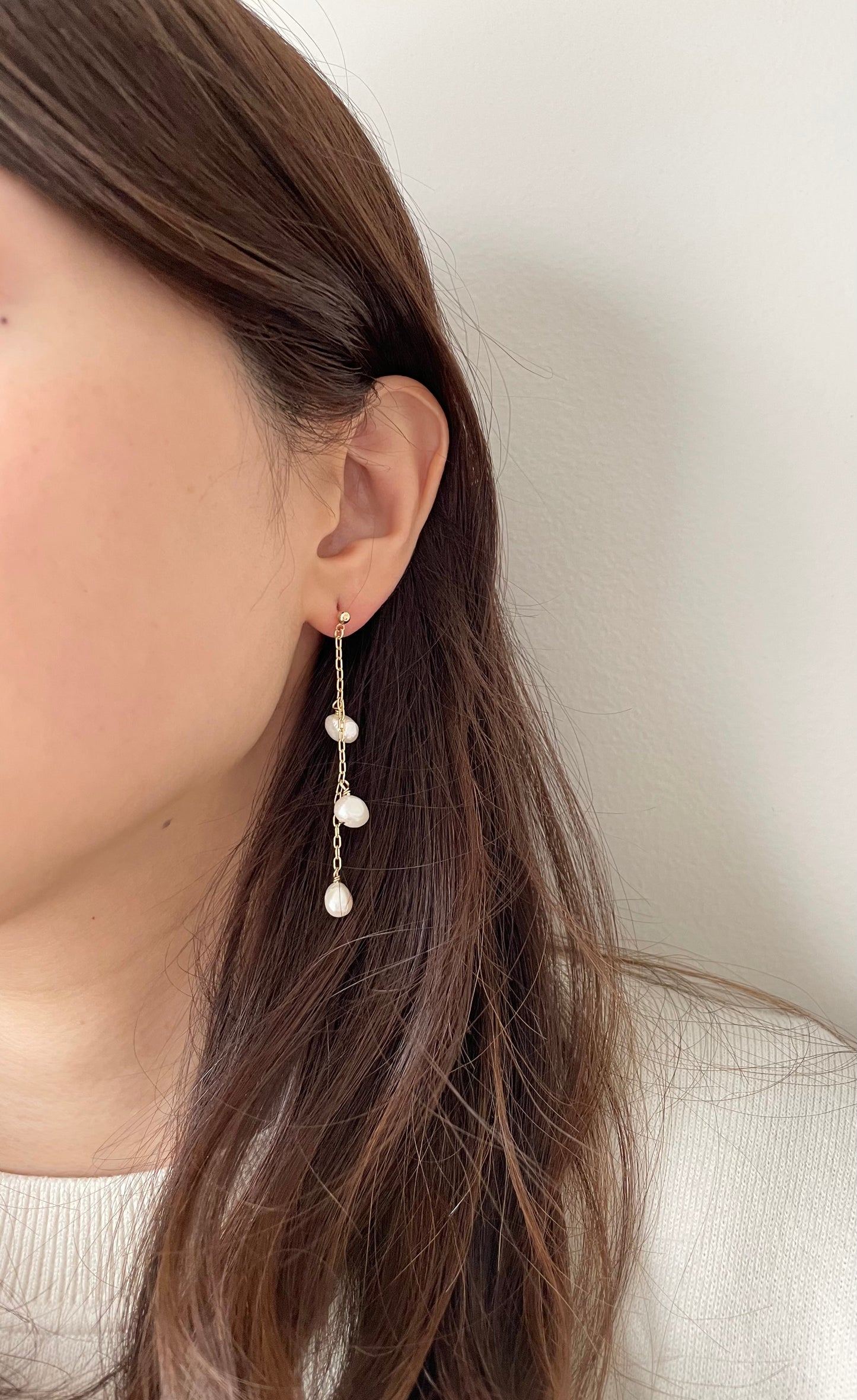 Emilia Freshwater Pearl Dangle Earrings