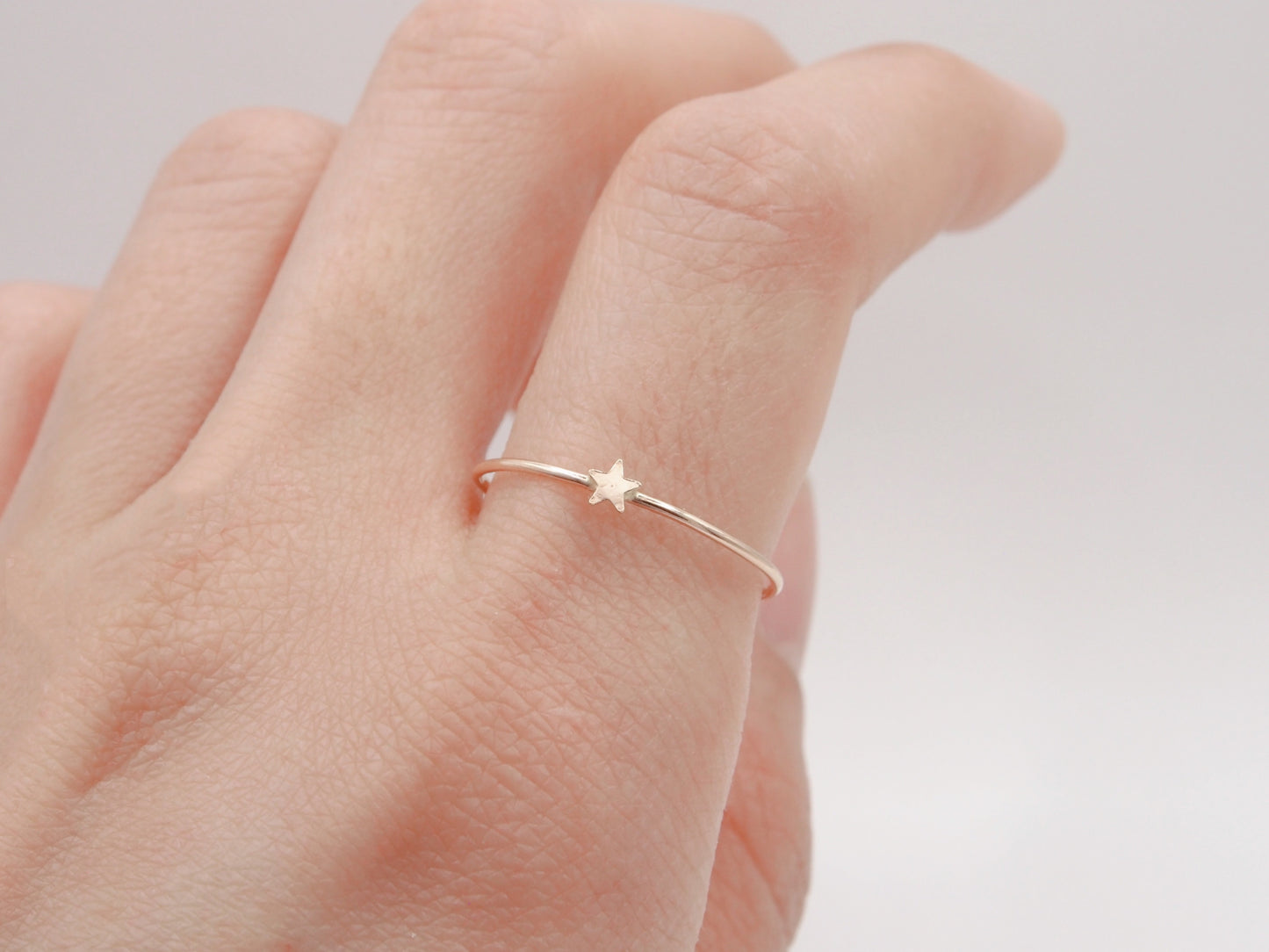 14K Gold Filled Dainty Star Ring