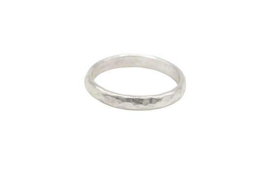 Sterling Silver Textured Stacking Ring