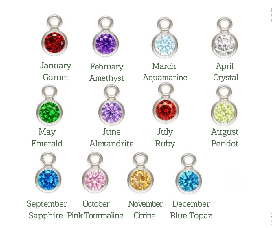 Sterling Silver Waterproof Customizable Birth Flower & Birthstone Necklace