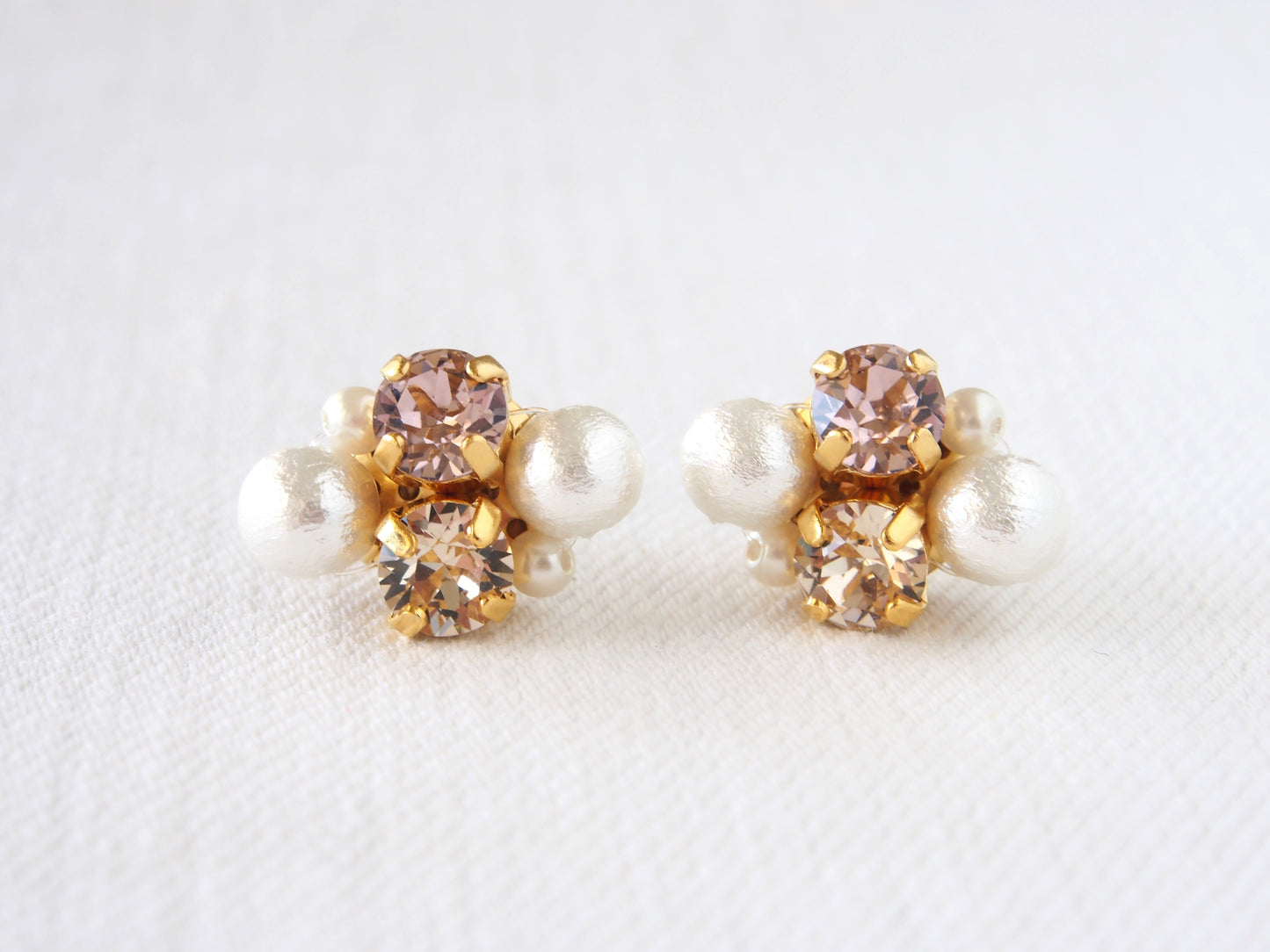 Lauren Light Silk Crystal Earrings