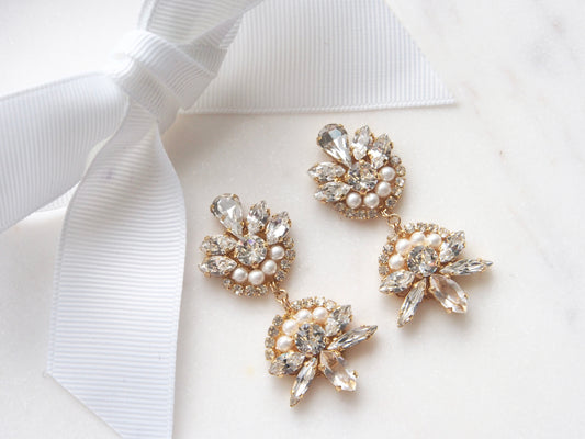 Momo Crystal Bridal Earrings