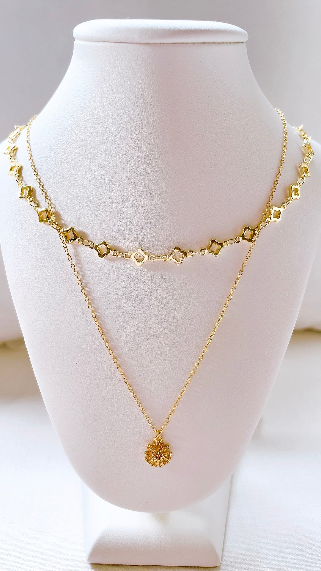 14k Gold Filled Clover Necklace