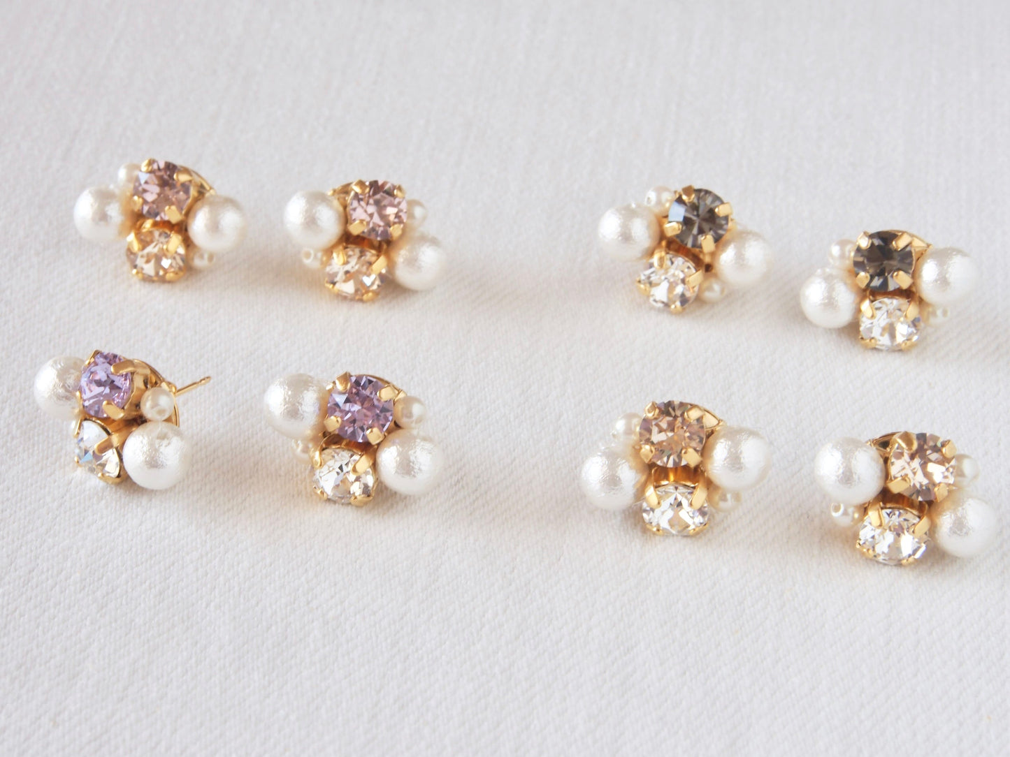 Lauren Light Silk Crystal Earrings