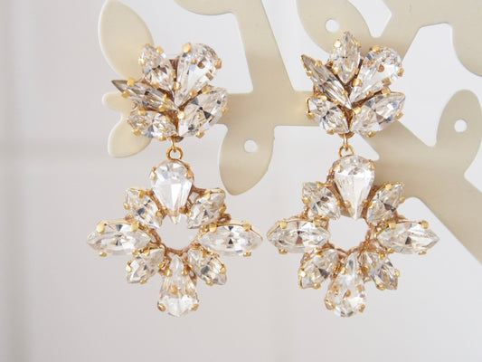 Amy Wedding Cluster Earrings