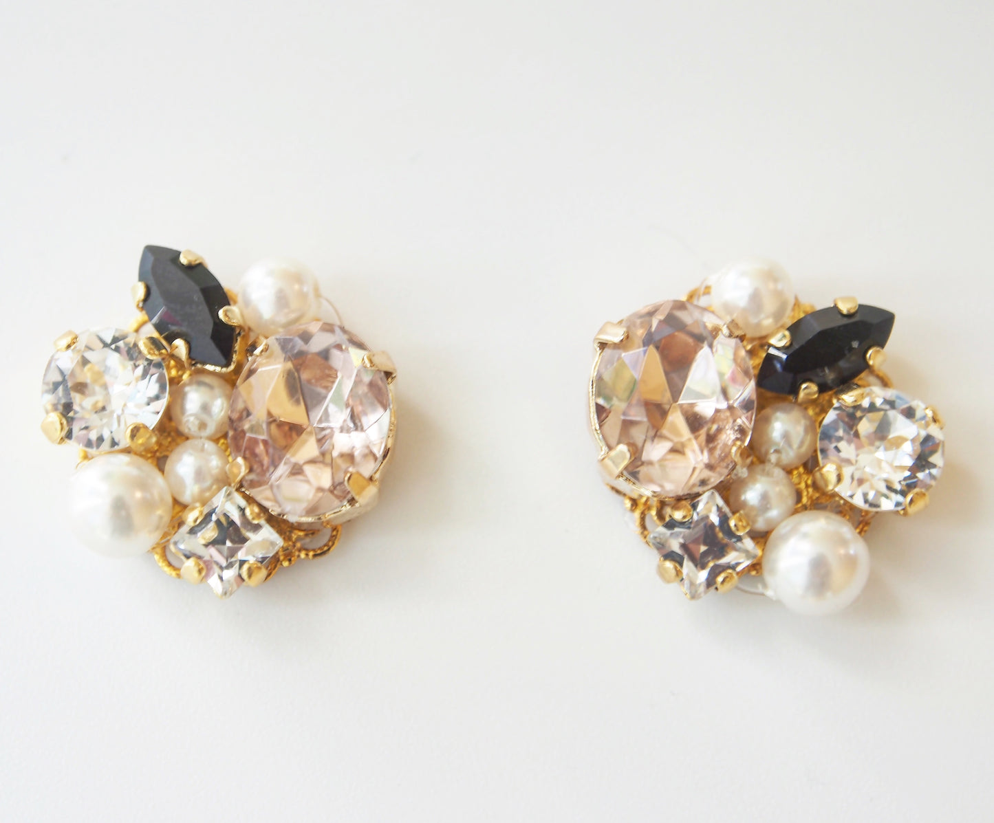 Sophie Crystal Cluster Pink x Opal White
