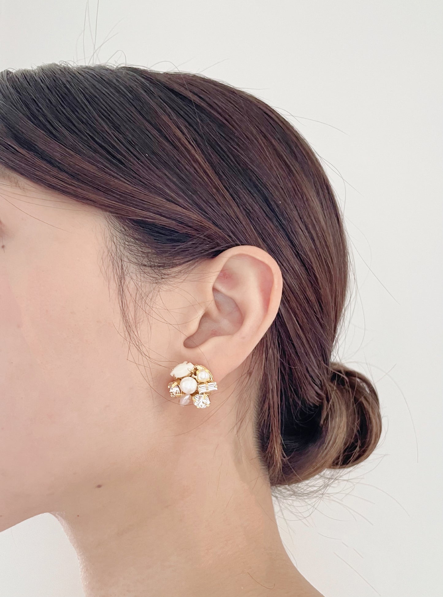 Amanda Swarovski cluster earrings